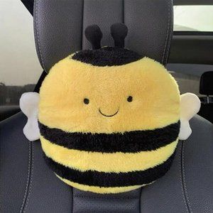 Bumble Bee Plush Car Headrest Pillow NEW